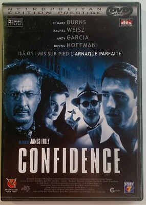 Confidence (dvd) Andy Garcia Dustin Hoffman Edward Burns Rachel Weisz