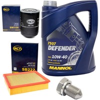 MotoröL Filter Set 10W40 5 Liter + ÖLablassschraube FüR Audi A6 Skoda VW Passat