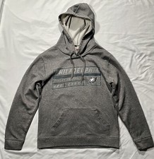 Majestic Philadelphia Eagles Sweatshirt Womens Small Hooded Gray Green