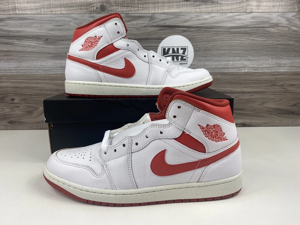Las mejores ofertas en Jordan 1 SE Mid White Dune Red | eBay