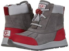New UGG  Turlock Waterproof Snow Boot Big Kids Charcoal