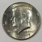 1967 Kennedy Half Dollar - 40% Silver - Mint State (MS) KM#202a - 8105