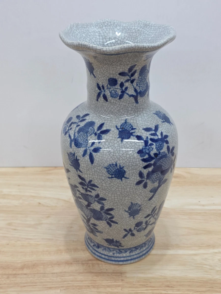 陶瓷蓝色复古原创中国风花瓶| eBay