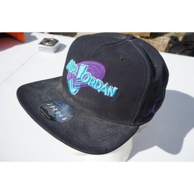 Nike Air Jordan Space Jam Jumpman Hat Snapback Cap Black Vintage Retro Men's