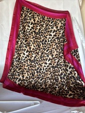 Huge Leopard ANIMAL PRINT LADIES SCARF 40 x40 VIVID COLORS