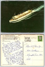 T.E.V. Princess Marguerite Cruise Ship Postcard Seattle Victoria 1978