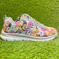 Skechers Comfort Flex Hc Waggey Womens Size 7 Gray Pink Work Shoes Sneakers