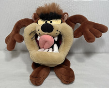 Tyco 1994 Large Taz Tasmanian Devil Looney Tunes Warner Bros Stuffed Plush 16