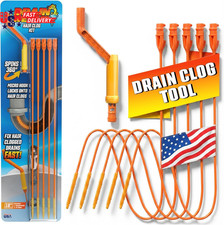 Drain Weasel Hair Clog Remover Kit Plumbing Snake Auger for Cleaning Shower, B