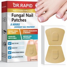 Toenail Fungus Treatment Extra Strength - 20 Hydrogel Patches for Overnight N...