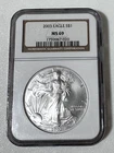 2003 NGC MS 69 American Silver Eagle Dollar S$1 Coin