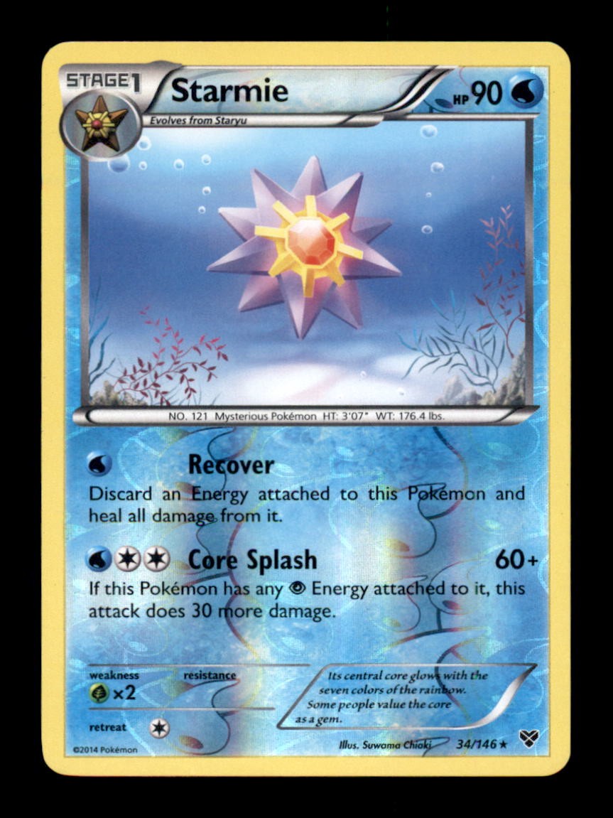 Starmie 34/146 XY Base Set Pokemon Reverse Holo LP