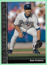 1992 Upper Deck Scouting Report Eric Karros #SR12 Dodgers👍