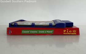 Crayola Crayons: Create a Word (SEGA Pico) Cartridge and Box - Tested