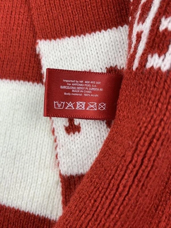 Unisex Jean Paul Gaultier Scarf Red One size - Bild 4 von 4