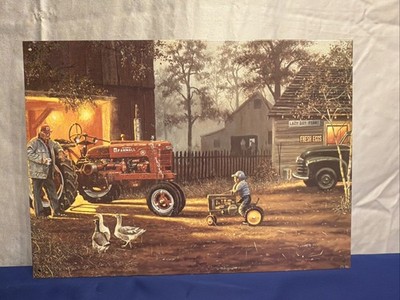 Tin Sign Farmall Tractor Fresh Eggs Lazy Day Farms 1997  Common Ground 