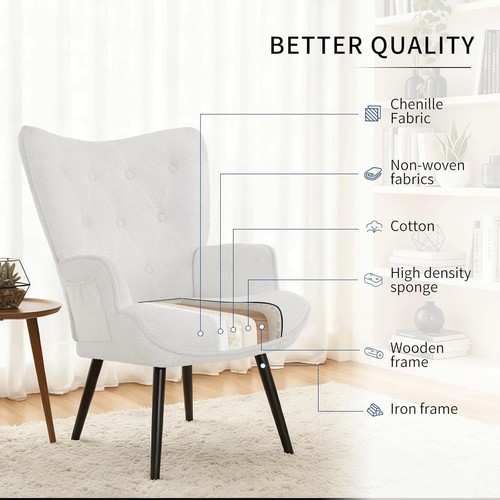 Relaxsessel m. Hocker Fernsehsessel Liege Ohrensessel Loungesessel Polstersessel - Afbeelding 14 van 24