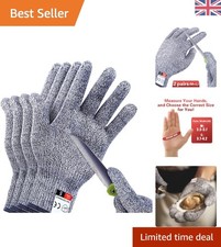 4-Pack Level 5 Cut Resistant Gloves for Kitchen Safety - Comfort & Versatility