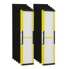 isinlive 2 Pack FLT5000 HEPA Filter C Replacement with 8 Pack Activated Carbo...
