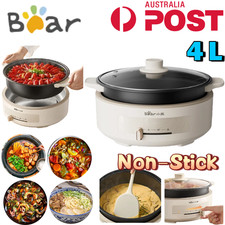 BEAR Electric Cooker Multifunctional Cooking Pot Non Stick Frying Pan Steamer AU