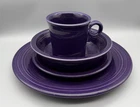 Fiestaware Plum 4 Piece Place Setting Fiesta Retired Purple Dish Set