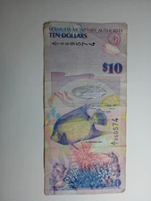 Bermuda $10 Ten Dollars 2009 Circulated Condition Banknote Foreign Currency