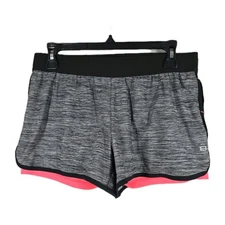 Layer 8 Activewear Lined Performance Shorts Women’s SZ M Black Pink Running