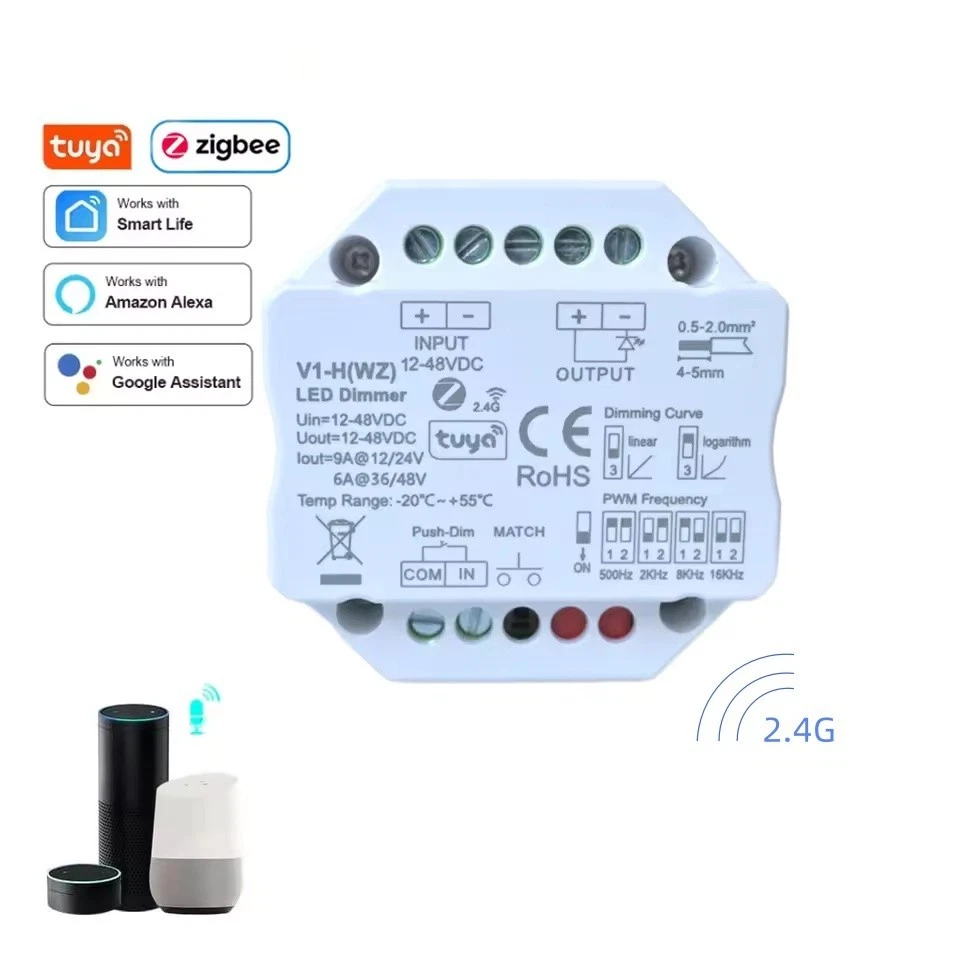 Tuya Smart ZigBee RF 2.4G LED Dimmer Controller Alexa/Google Voice Control - 第 1/15 张图片