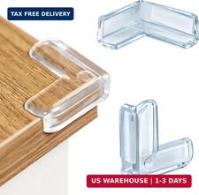 12 Pack Corner Protectors, L-Shaped Corner Guards for Furniture, Clear