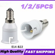 2/4/6PCS E14 to B22 Lamp Holder Adapter Socket Converter Light Base Changer