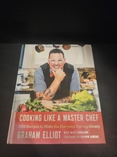 Graham Elliot SIGNED Hardcover Book Cooking Like A Master Chef