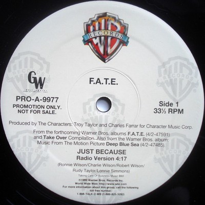 F.A.T.E. - Just Because (12'', Promo) (Near Mint (NM or M-)) - 3591639435
