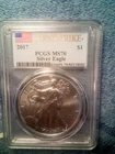 2017 American Silver Eagle - PCGS MS70 - First Strike.   READ DESCRIPTION