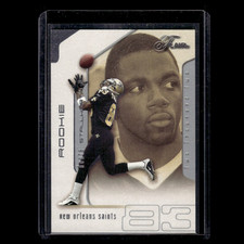 Donte Stallworth Rookie /1250 #127 2002 Flair New Orleans Saints Football Card. rookie card picture