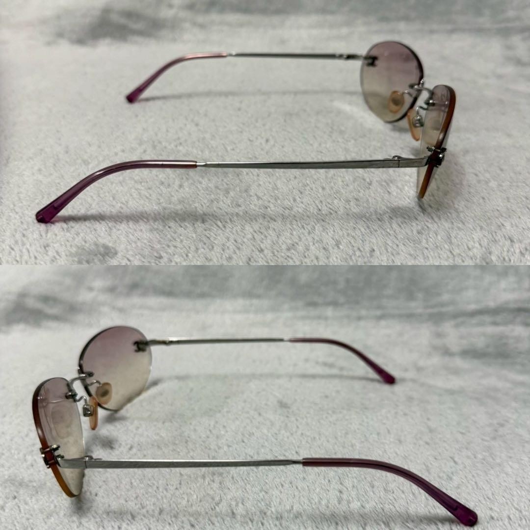 サングラス+メガネ Chanel Rimless Sunglasses Pink Coco Logo Chanel Rimless Sunglasses Pink Coco Logo Model N001 Used | eBay
