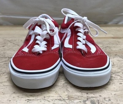Vans Old Skool Racing Red & True White.  Brand New!!  *No Box! Men 5.5 Women 7.0
