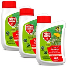 Protect Garden Universal Lawn Weed Killer Loredo Quattro 3x 400 ml
