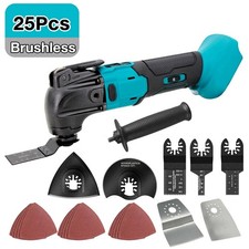 Cordless Oscillating Tool with Accessories Fits Makita 18V Battery Kit Brushless