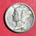 1935 US Mercury SILVER Dime "Philadelphia" Mint! Choice AU Details! Old US Coin!