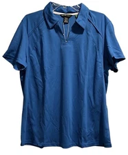 Ash City North End Sport Top Size 2XL Nautical Blue Performance Pique Polo NWT