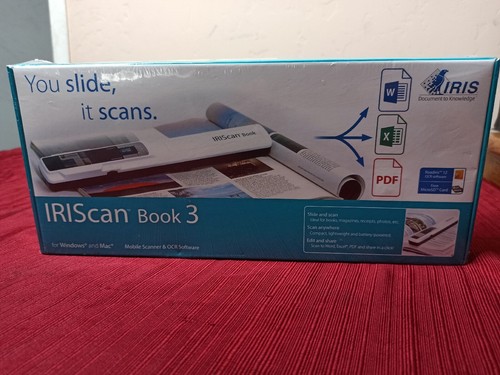 IRIScan Book 3 Color Document Image Handheld Portable Mobile Color Scanner - NEW