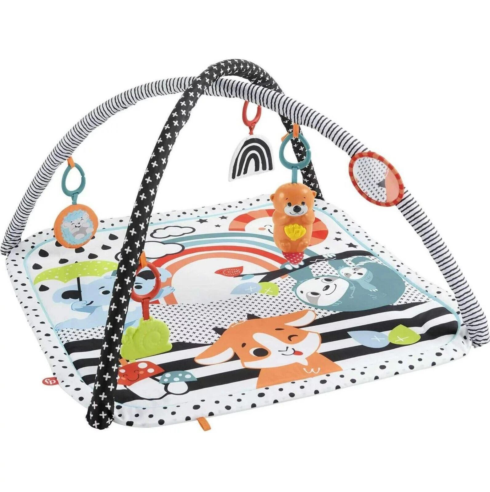 Fisher-Price 3-in-1 Music Glow & Grow Gym Mat 5 Activity 3 Ways to Play New