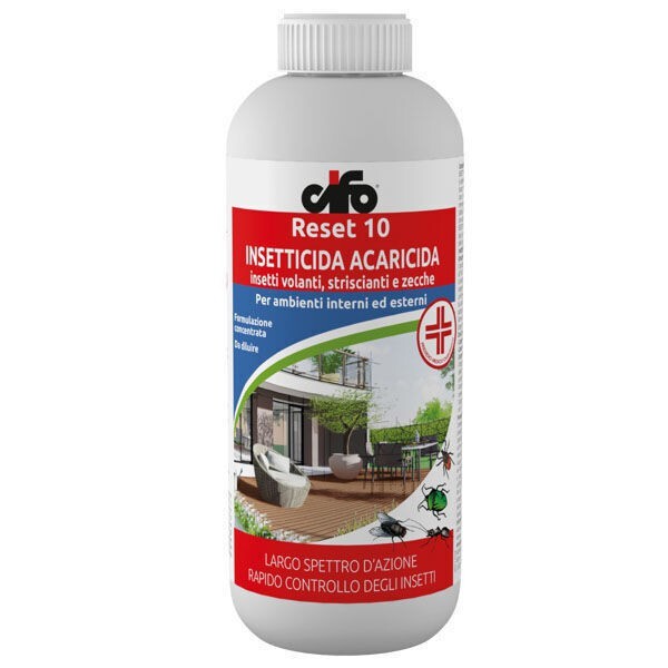 Cifo RESET 10 Insetticida acaricida cipermetrina 10% zanzare zecche 1 LT