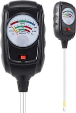 3-in-1 Soil Test Kit, Soil Moisture Meter/Soil ph Meter/Fertility Soil Tester, S