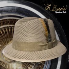 Classic Mocha W/ Khaki Lowrider Derby Style Garcia Signature Hat Original