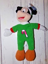 Vintage 15" Disney Mickey Christmas Plush Figure with Tag