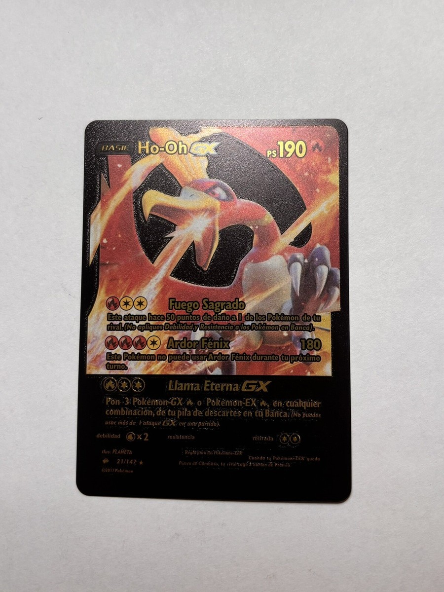Ho-oh GX Black Foil Card Fan Art Display Card NM/M 190HP | eBay