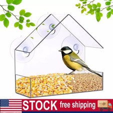 Clear Window Bird Feeder with Strong Suction Cups Wild Bird Feeder Bird Watching
