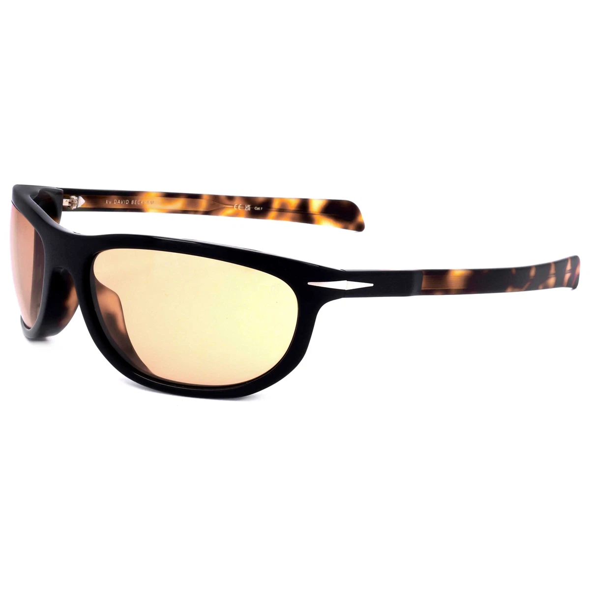 DAVID BECKHAM DB-7117/S-0WR7/W7 Sunglasses Sun Glasses 0WR7 BLACK Authentic New DB 7000/S - Black Havana Gold - Green Shaded – EYEWEAR by  main image 4