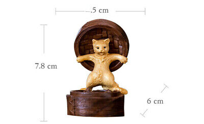 Buy Boxwood Creative Carving - Lovely Cat Home Office Table Decoration